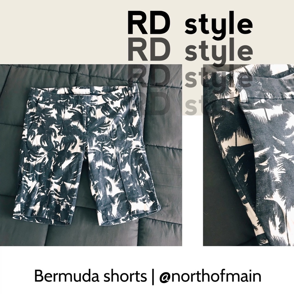 🌴 “RD style” palm print Bermuda shorts 🌴